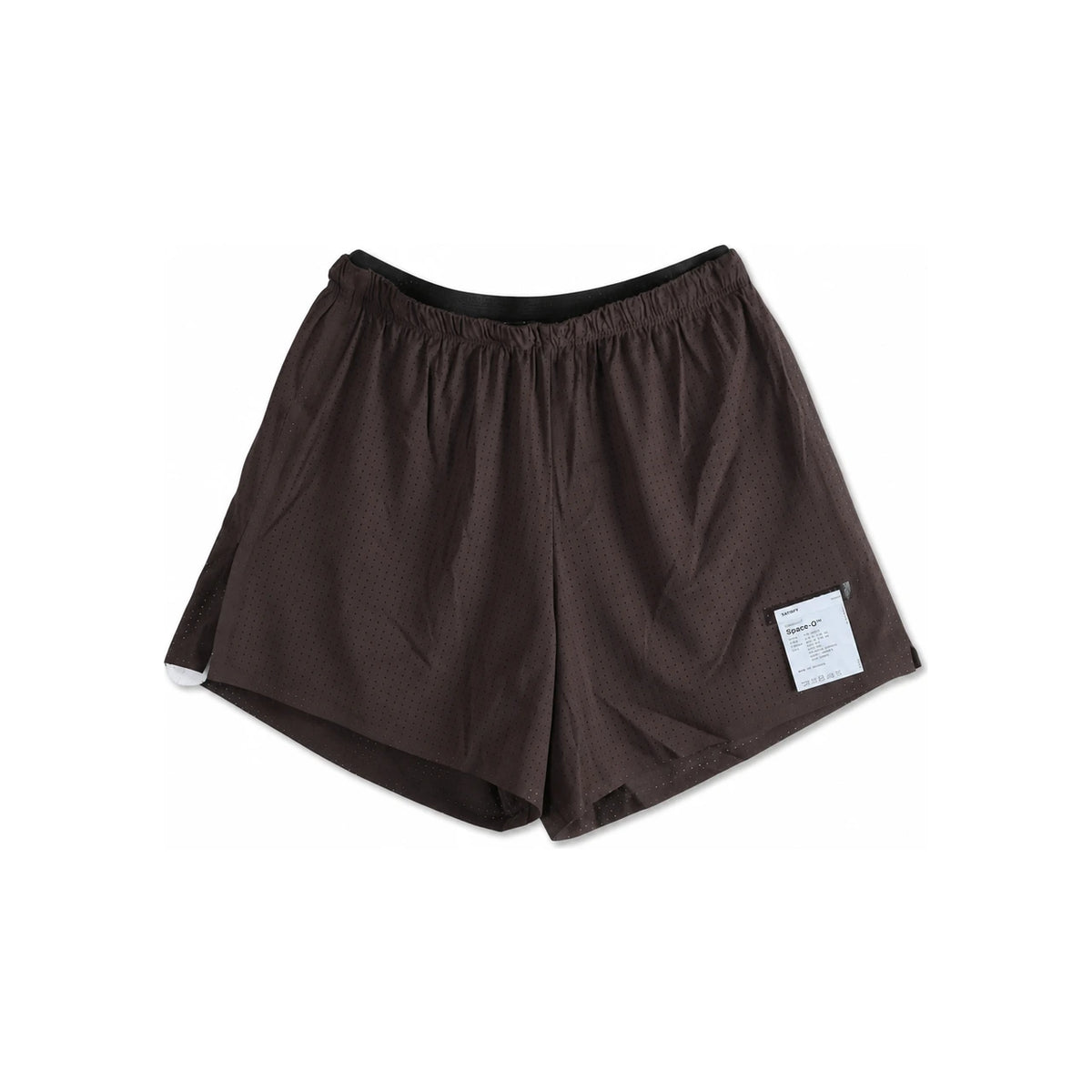 SATISFY Deep Mahogany Space-O 5" Running Shorts Men’s