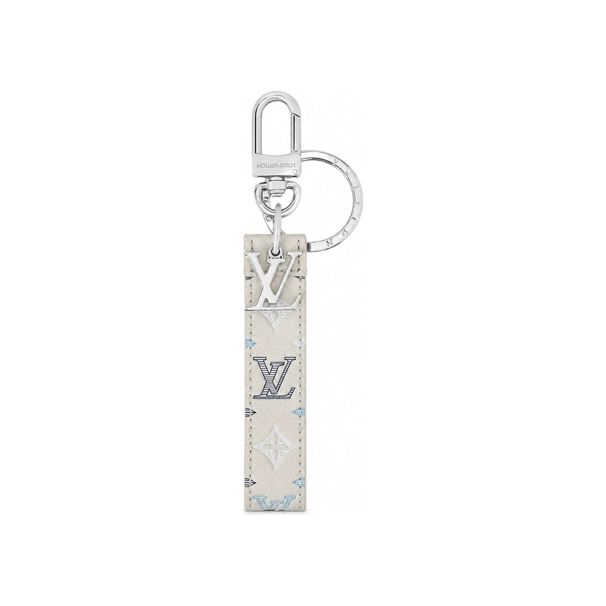 Louis Vuitton LV Shadow Dragonne Key Holder Bag Charm Cream M04117