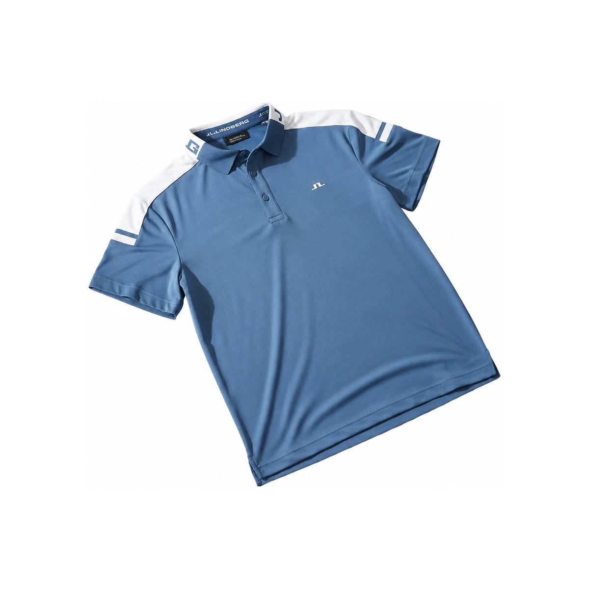 J LINDEBERG Federal Blue Polo Shirt GMJT14658 O228