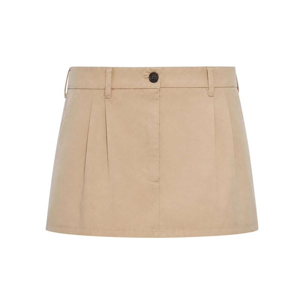 Miu Miu Black Wool Blend Mini Skirt