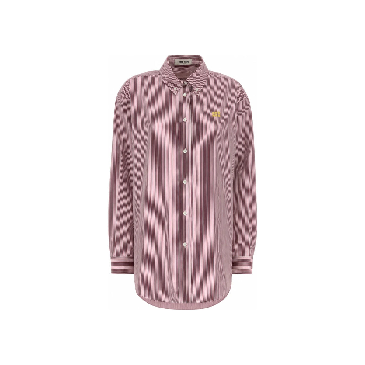 Miu Miu Short Sleeve Shirt SS26 Black Cotton