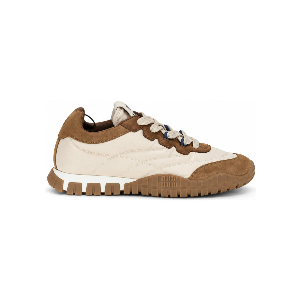 Miu Miu White Leather Low-Top Sneakers