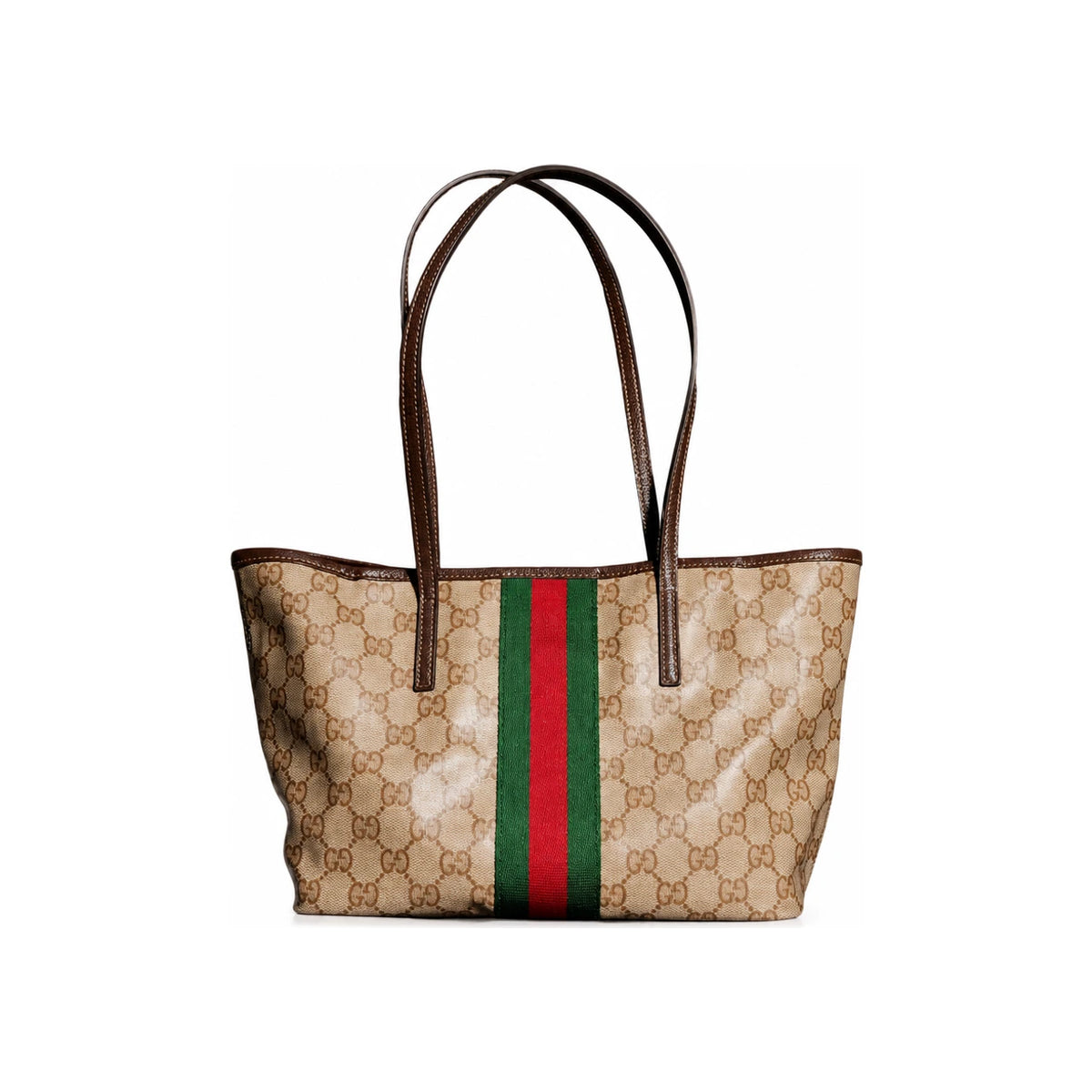 GUCCI Tribeca Small Leather Tote Bag
