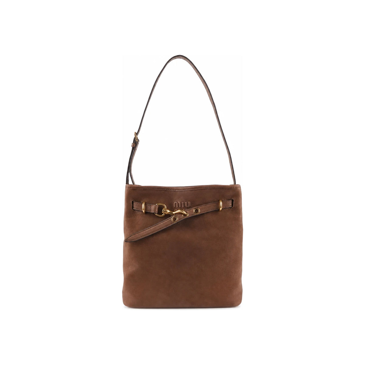 Miu Miu Nappa Leather Avantageur Bucket Tote Bag F0316