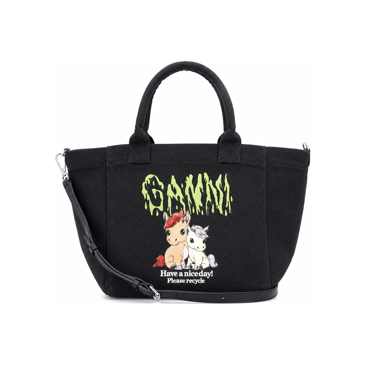 GANNI Pony Print Small Easy Women’s Tote Bag