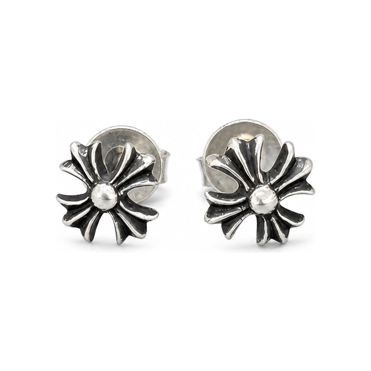 Chrome Hearts Cross Plus Silver Single Earring