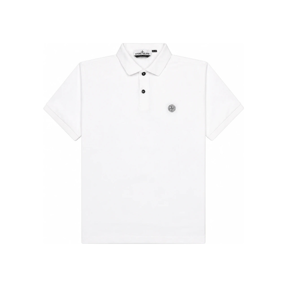 STONE ISLAND Men’s Organic Cotton Piqué Short Sleeve Polo Shirt Regular Fit