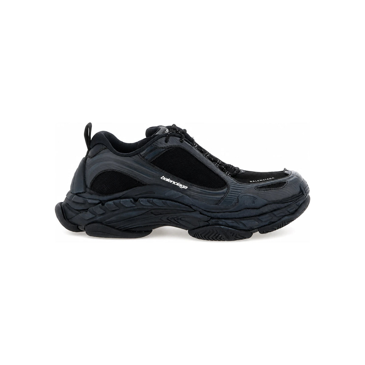 BALENCIAGA Triple S2 Low-Top Sneakers White Gray Leather Mesh