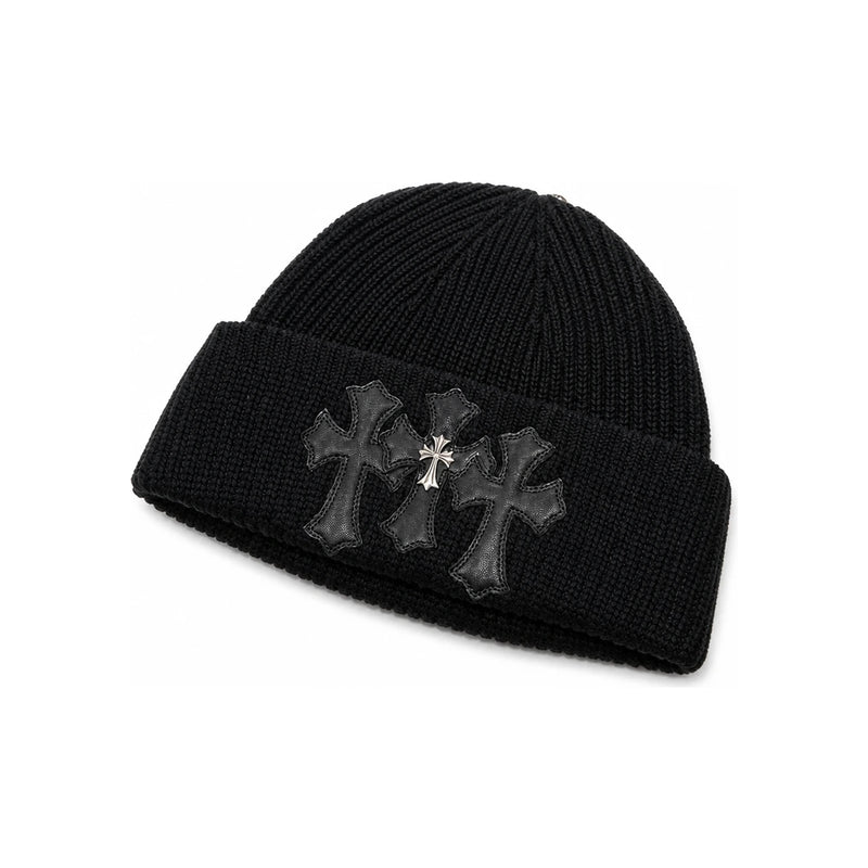 Chrome Hearts Cemetery Short Beanie Black