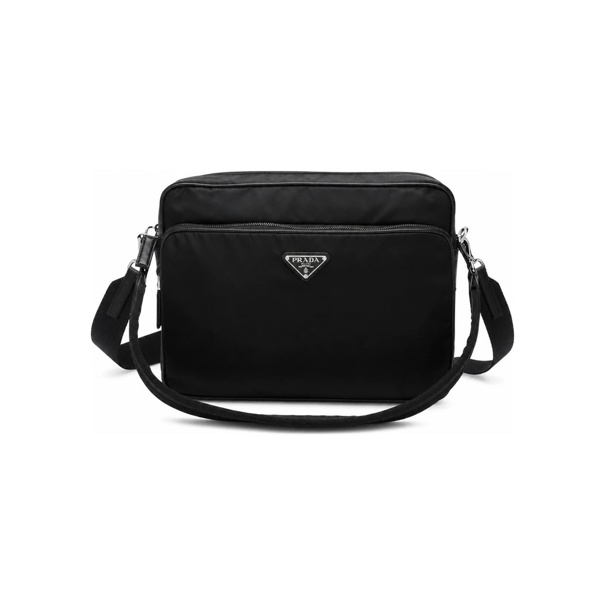 PRADA Black Leather Crossbody Bag