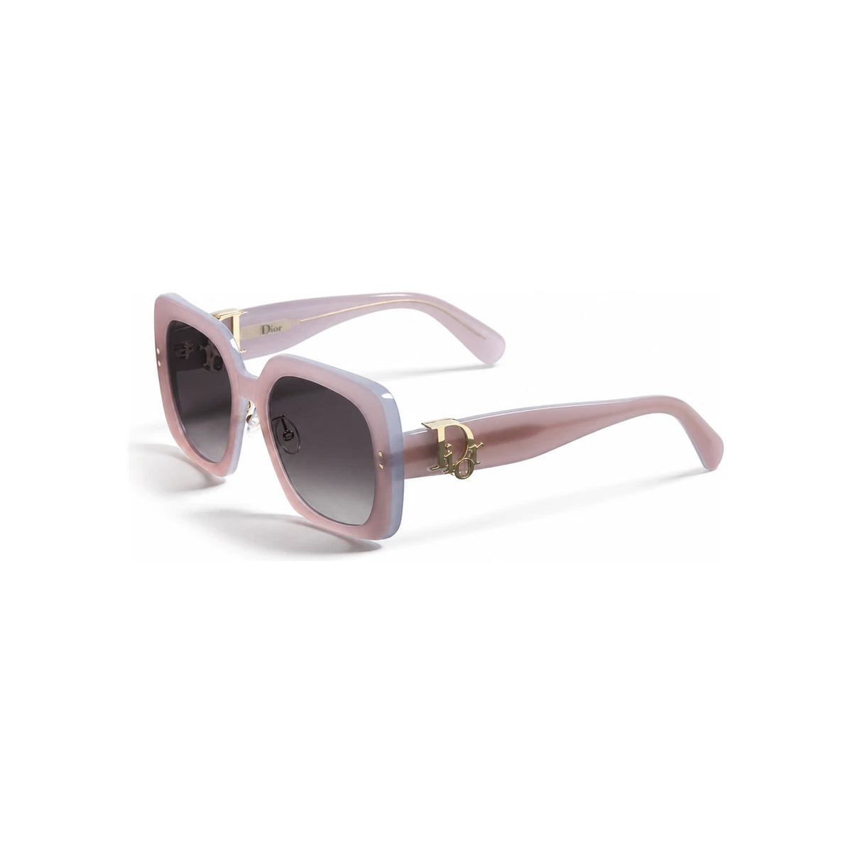 DIOR Oblique S1F Pastel Pink Blue Square Sunglasses DBLQS1FXR 40A1