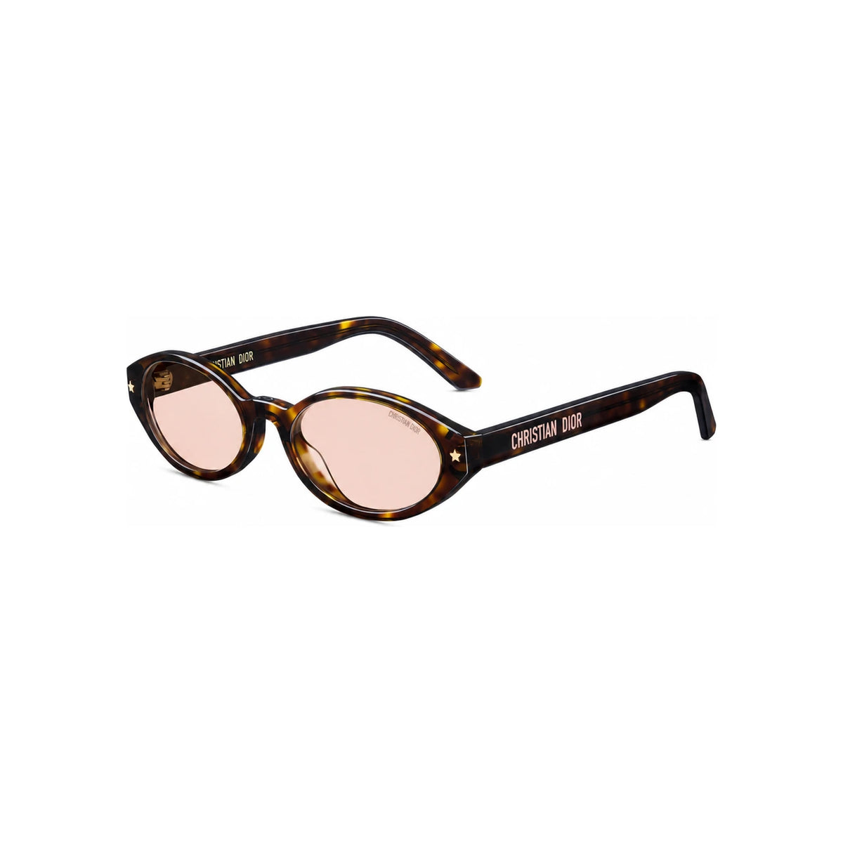 DIOR Brown Tortoise Shell Effect Oval Sunglasses DPFCR1FXR 20L0