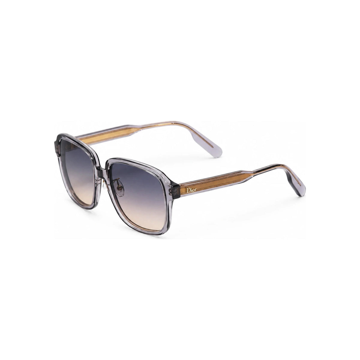 DIOR Gray Square Sunglasses Dioribon S1F Unisex DRIBS1FXR 45S1