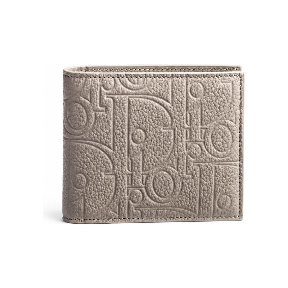 DIOR Trianon Gray Gravity Leather Coin Card Holder Wallet 2ESBC347MLM H00G