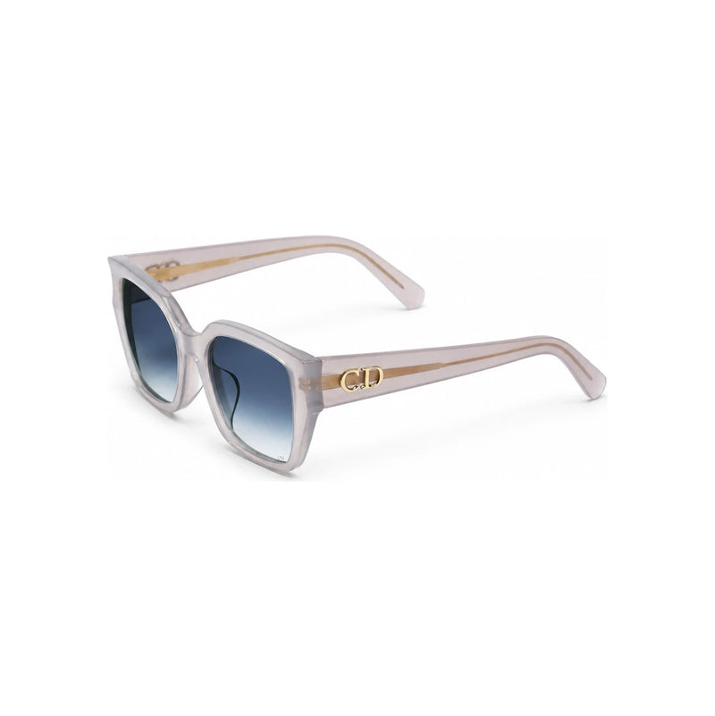 DIOR Gray Square Sunglasses Diorglow S1F C Glass Lens GLOWS1FXR 45B1