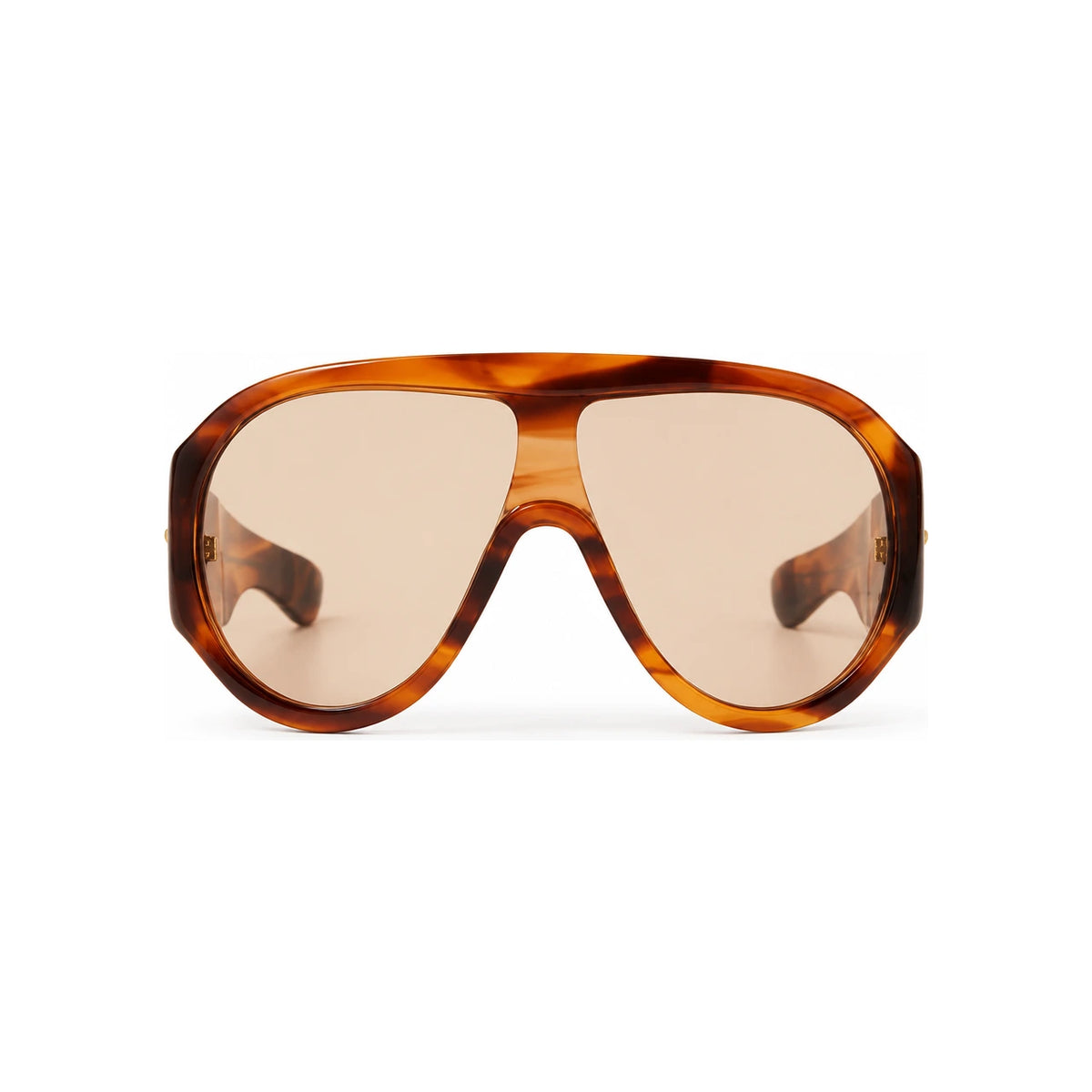 Bottega Veneta Black Acetate Rectangle Sunglasses