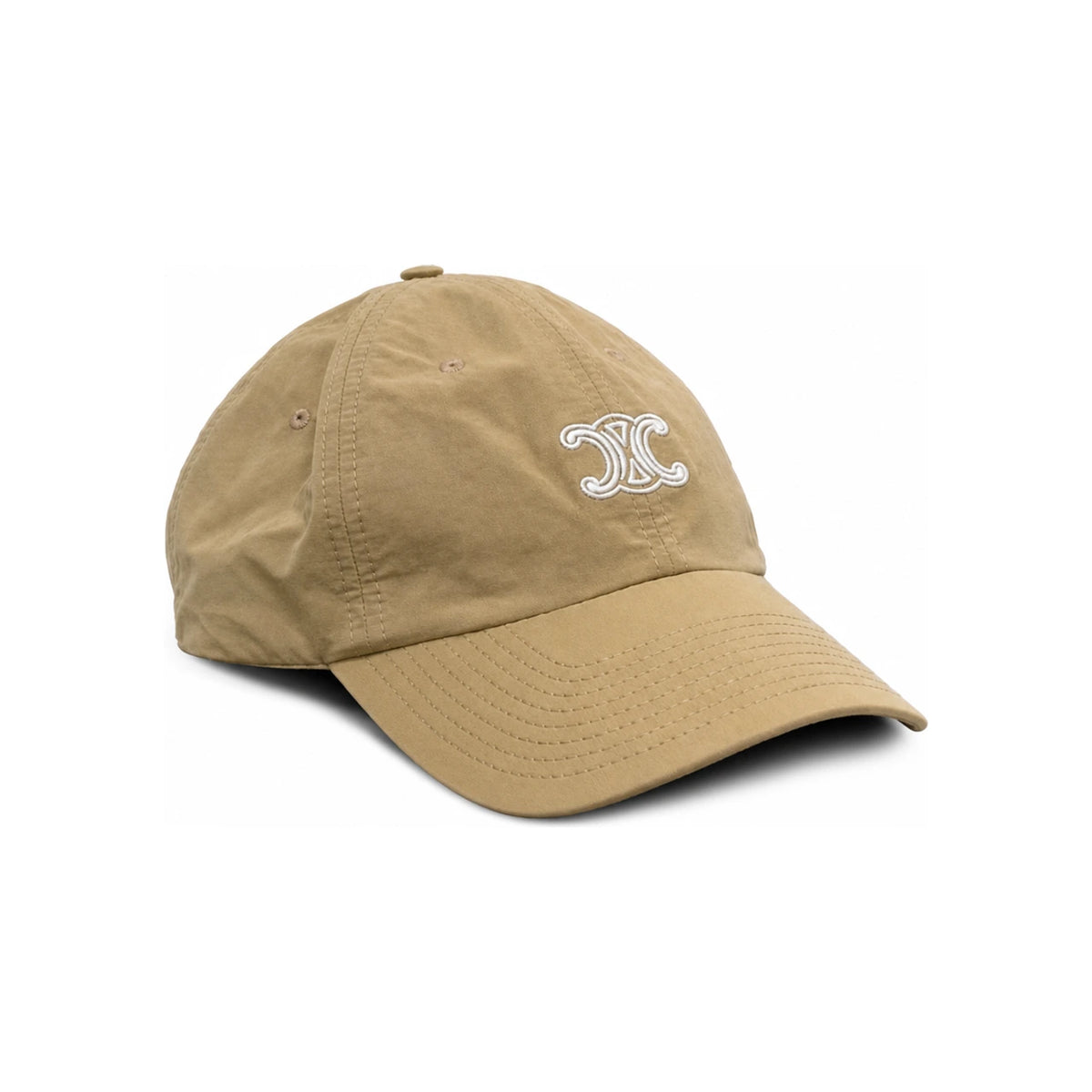 CELINE Triomphe Richelieu Nylon Beige Baseball Cap AA0IB3C56 02BG
