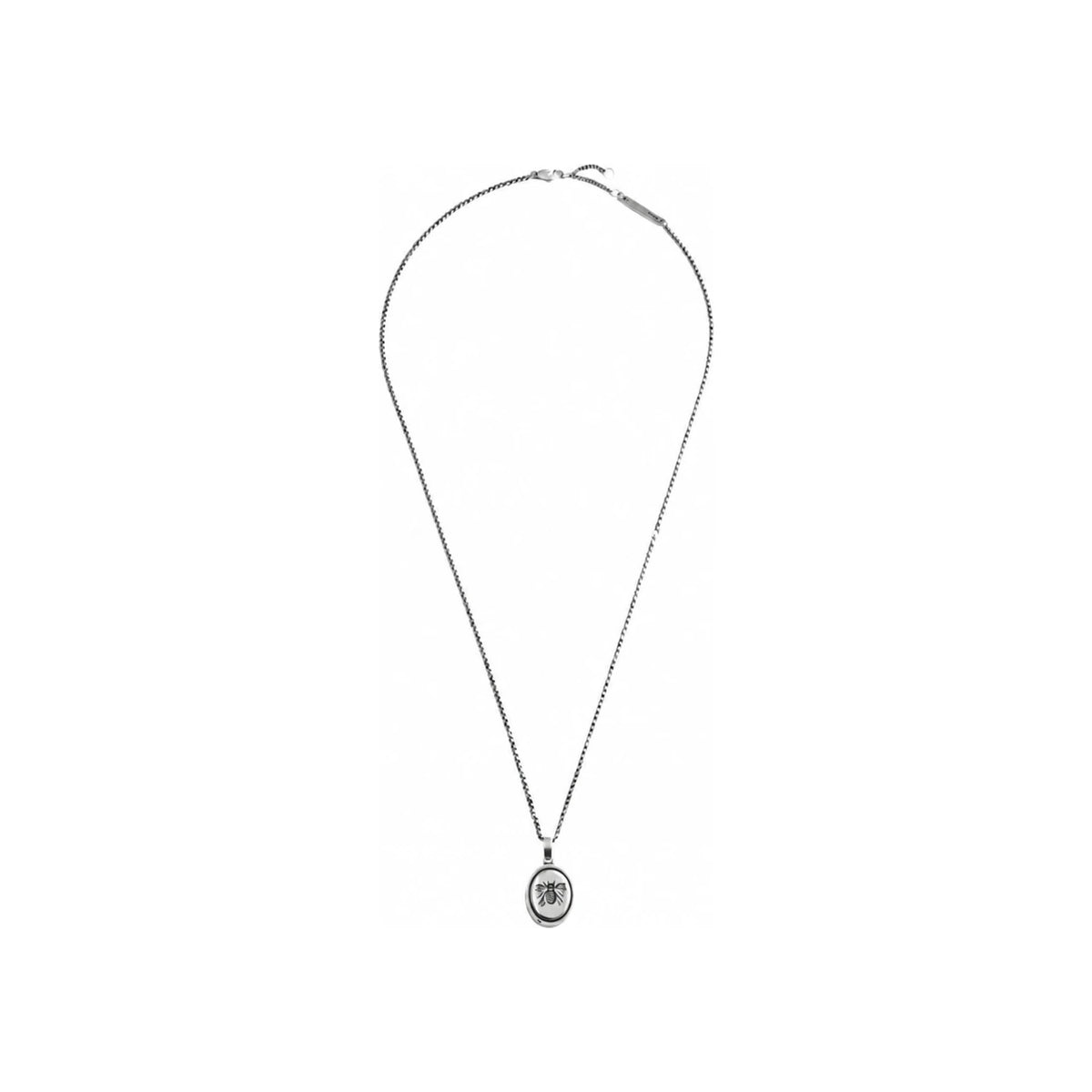DIOR Women's Cameo Bee Pendant Necklace Antique Silver-Finish Br N3784HOMMT D906