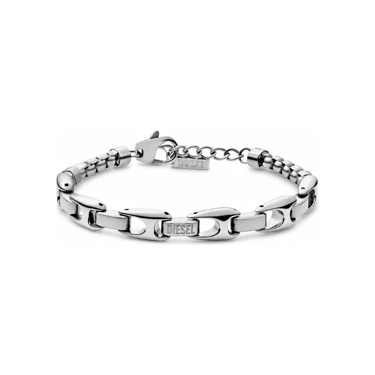 DIESEL Chain Link Bracelet Unisex Silver-Tone DX1633040