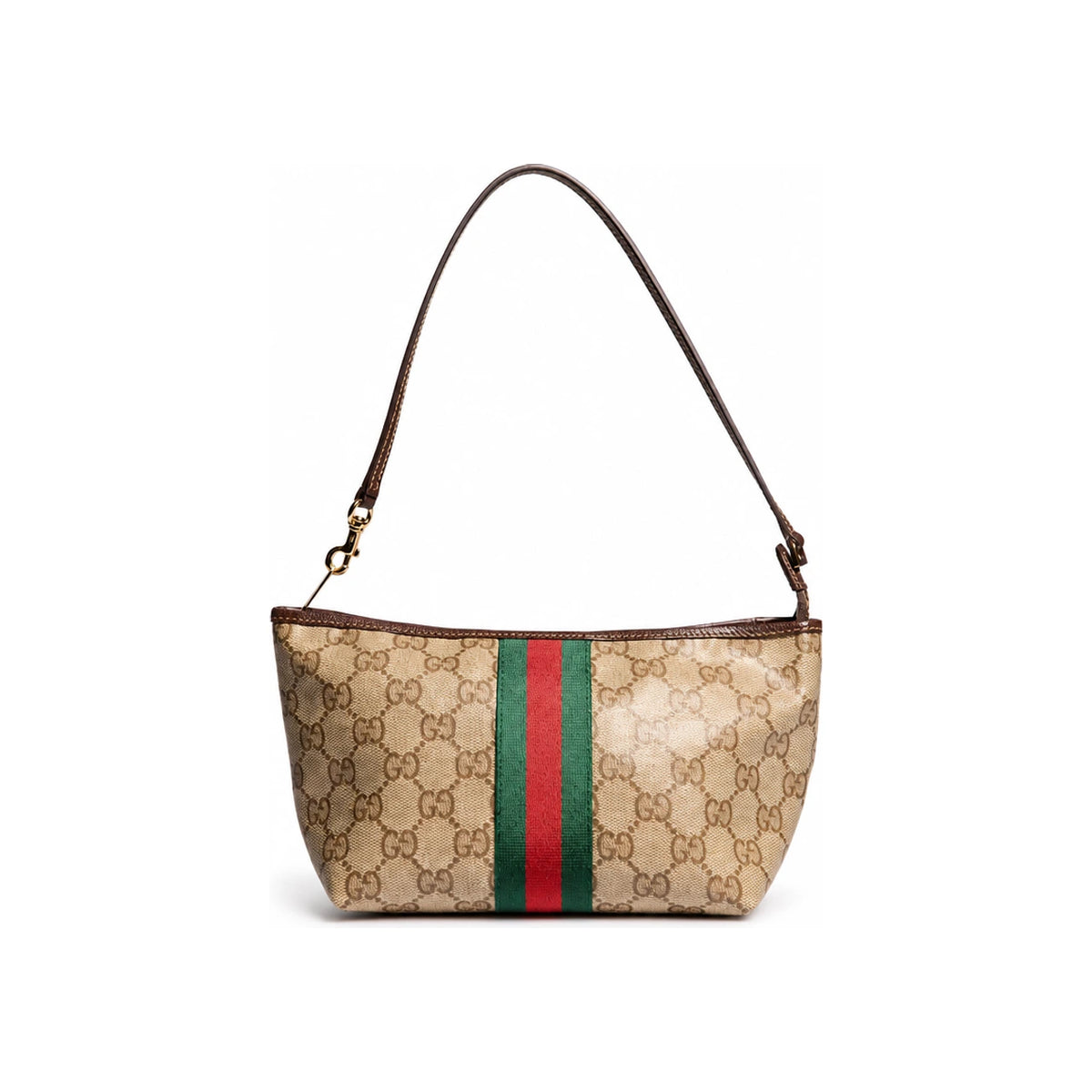 GUCCI Web Stripe Small Clutch Pouch