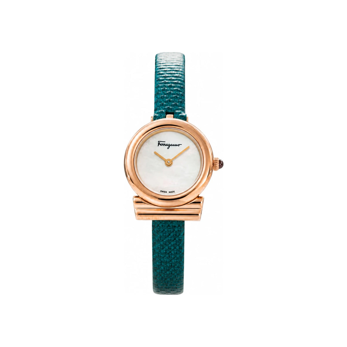 Ferragamo Gancini Women’s Leather Quartz Watch 22mm SFIK00319
