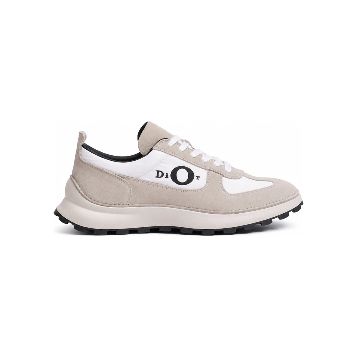 DIOR Squash Low-Top Sneakers Men’s White Navy Leather