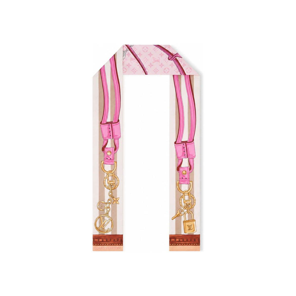 Louis Vuitton Strap and Trunk Bandana Scarf Muffler