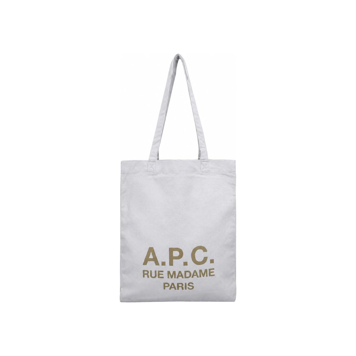 A.P.C. Unisex Canvas Tote Bag M67064 LAB LIGHT GREY