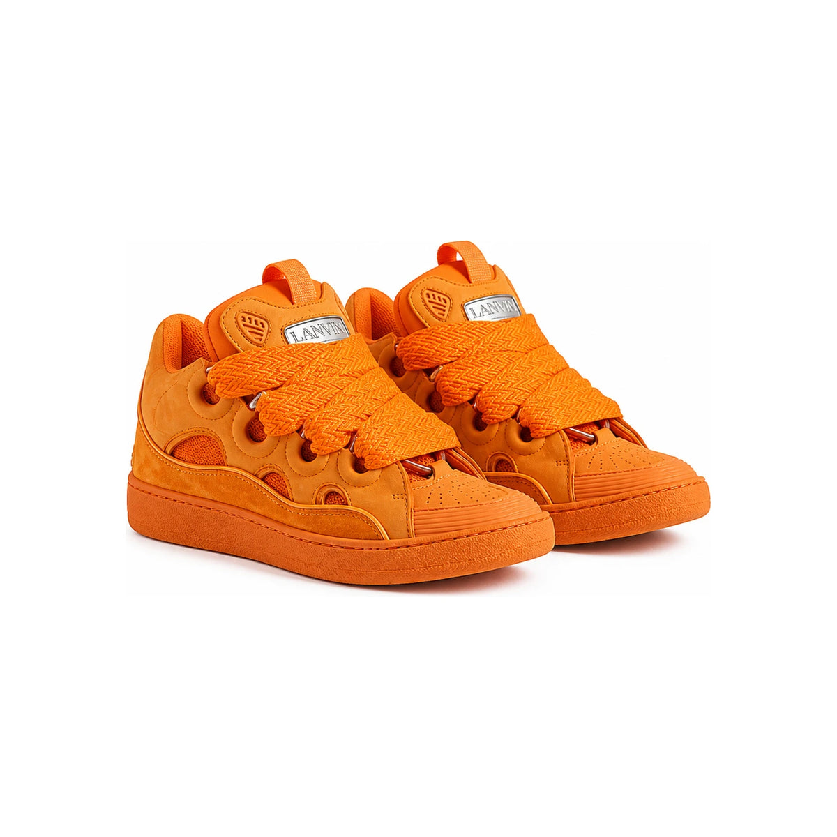 Lanvin Curve Sneakers Mango Orange Men’s Low-Top Shoes FMSKRK11 DRUC E23