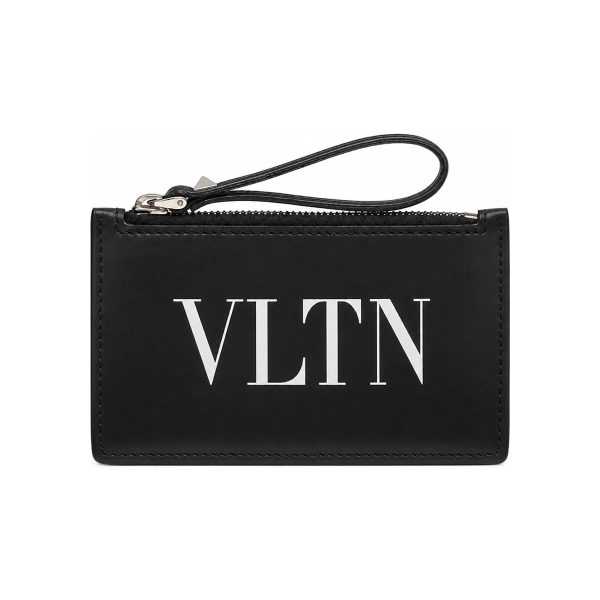 VALENTINO VLTN Leather Card Holder Wallet for Men