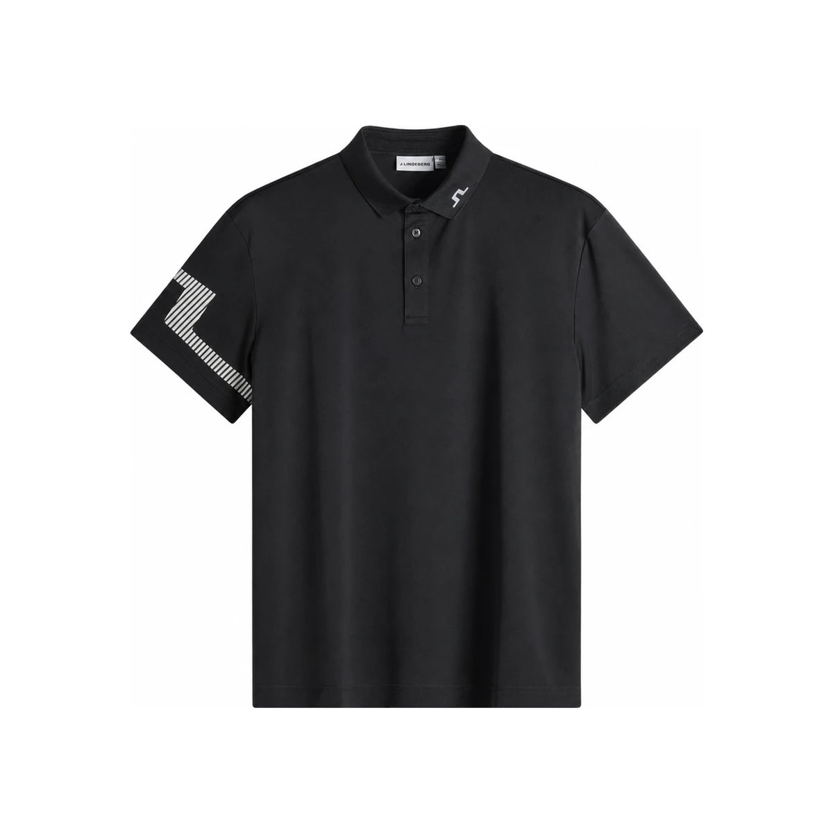 J LINDEBERG Heath Golf Short Sleeve Polo T-Shirt Men Black