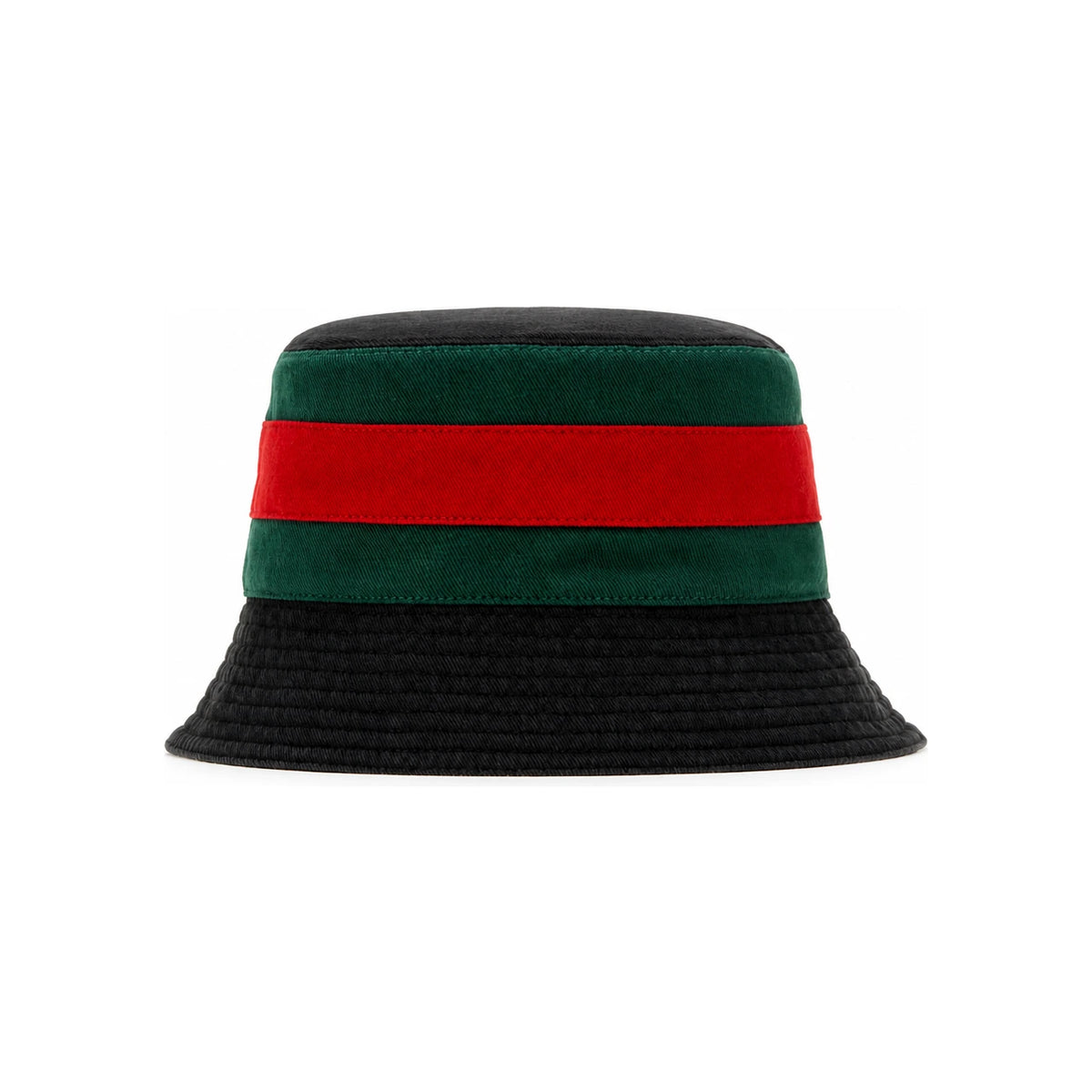 GUCCI Black Leather Bucket Hat