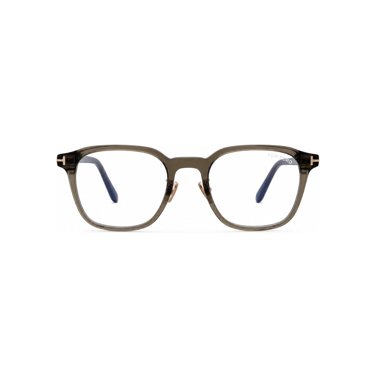 TOM FORD Blue Light Blocking Square Acetate Eyeglasses Unisex Gra TF6154 K B 020