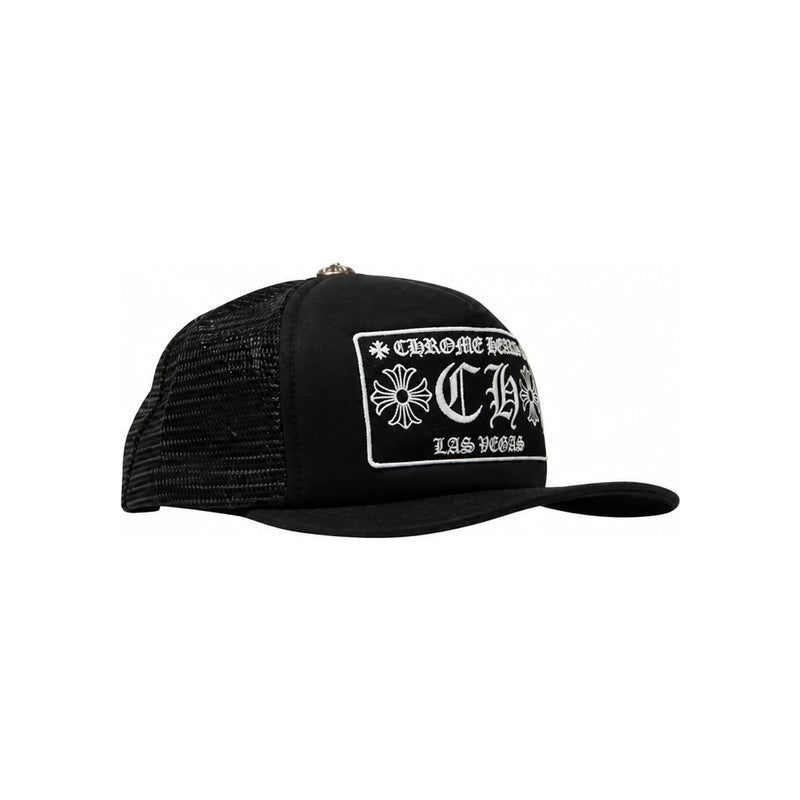 Chrome Hearts CH Las Vegas Trucker Hat Black Unisex Cap