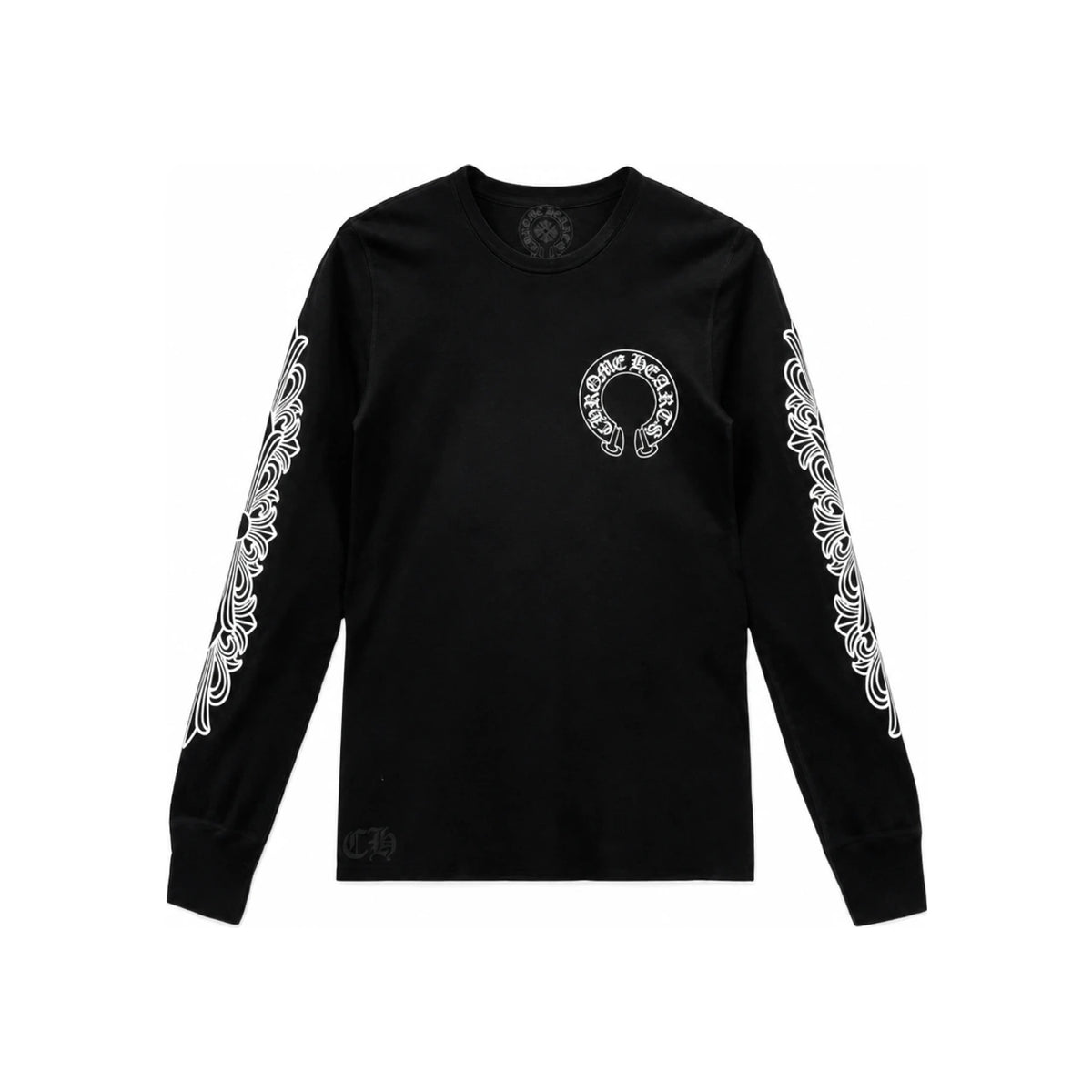 Chrome Hearts Waffle Long Sleeve T-Shirt Black Mens