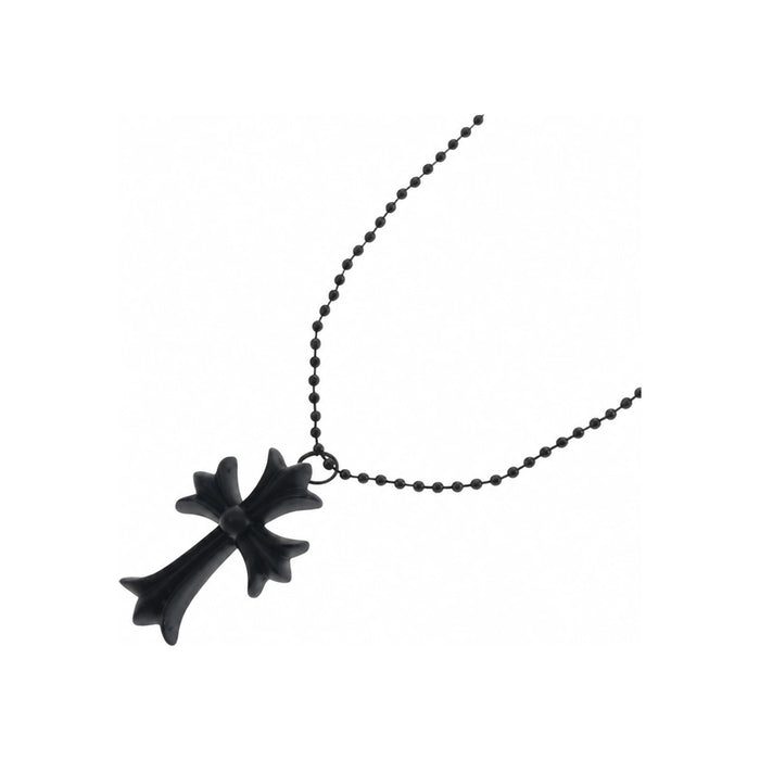 Chrome Hearts Black CH Cross Pendant Necklace Unisex