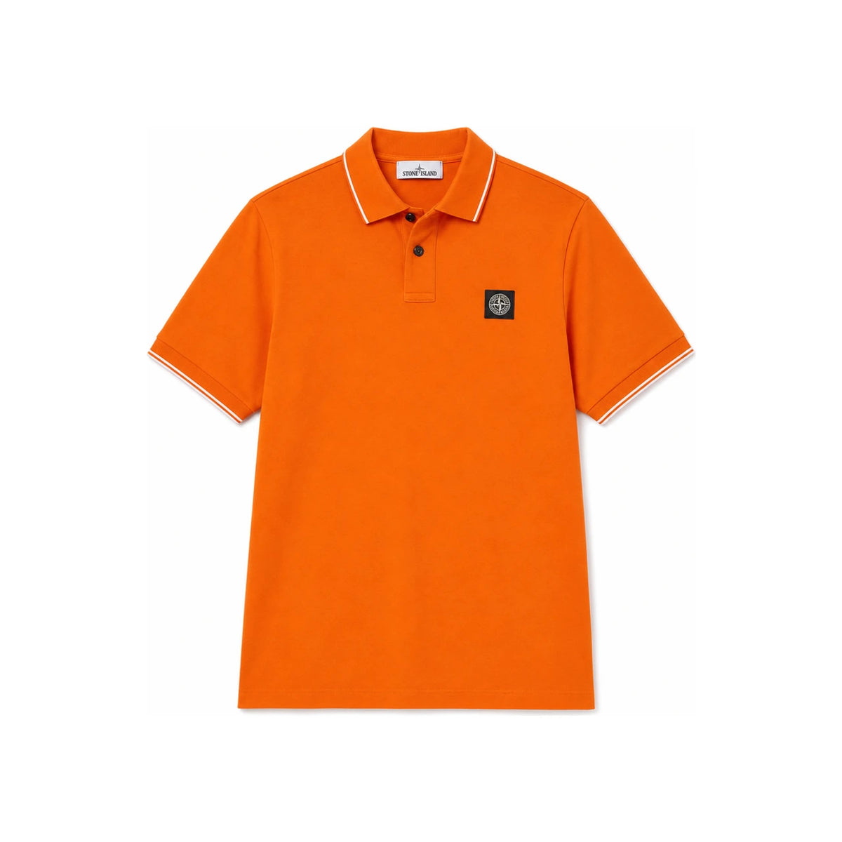 STONE ISLAND Organic Cotton PK Polo Shirt White Men’s 2200010