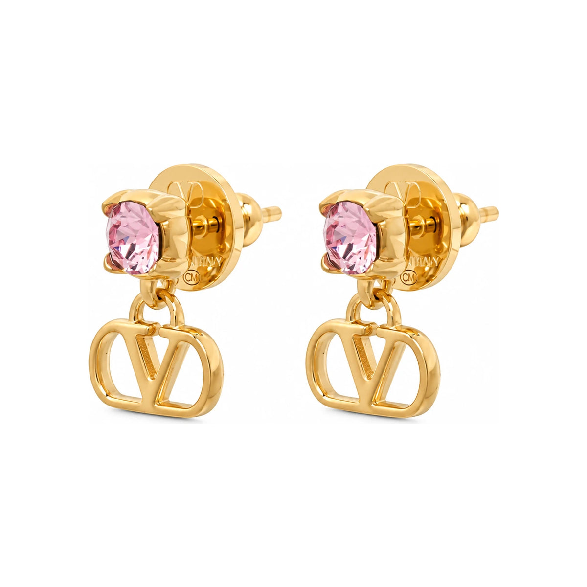 VALENTINO Garavani V-Logo Crystal Drop Earrings