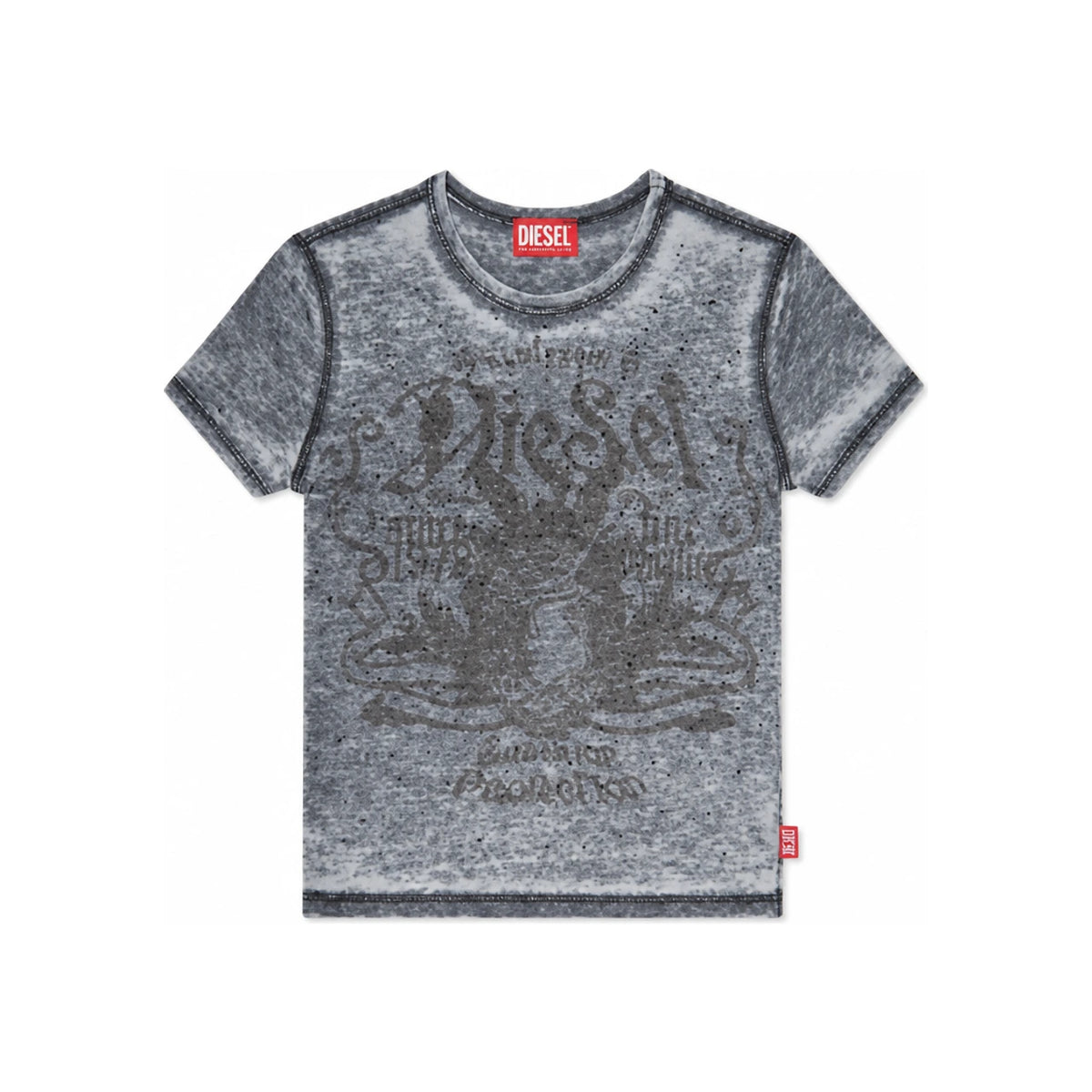 DIESEL Short Sleeve T-Shirt White Women’s Cotton Tee