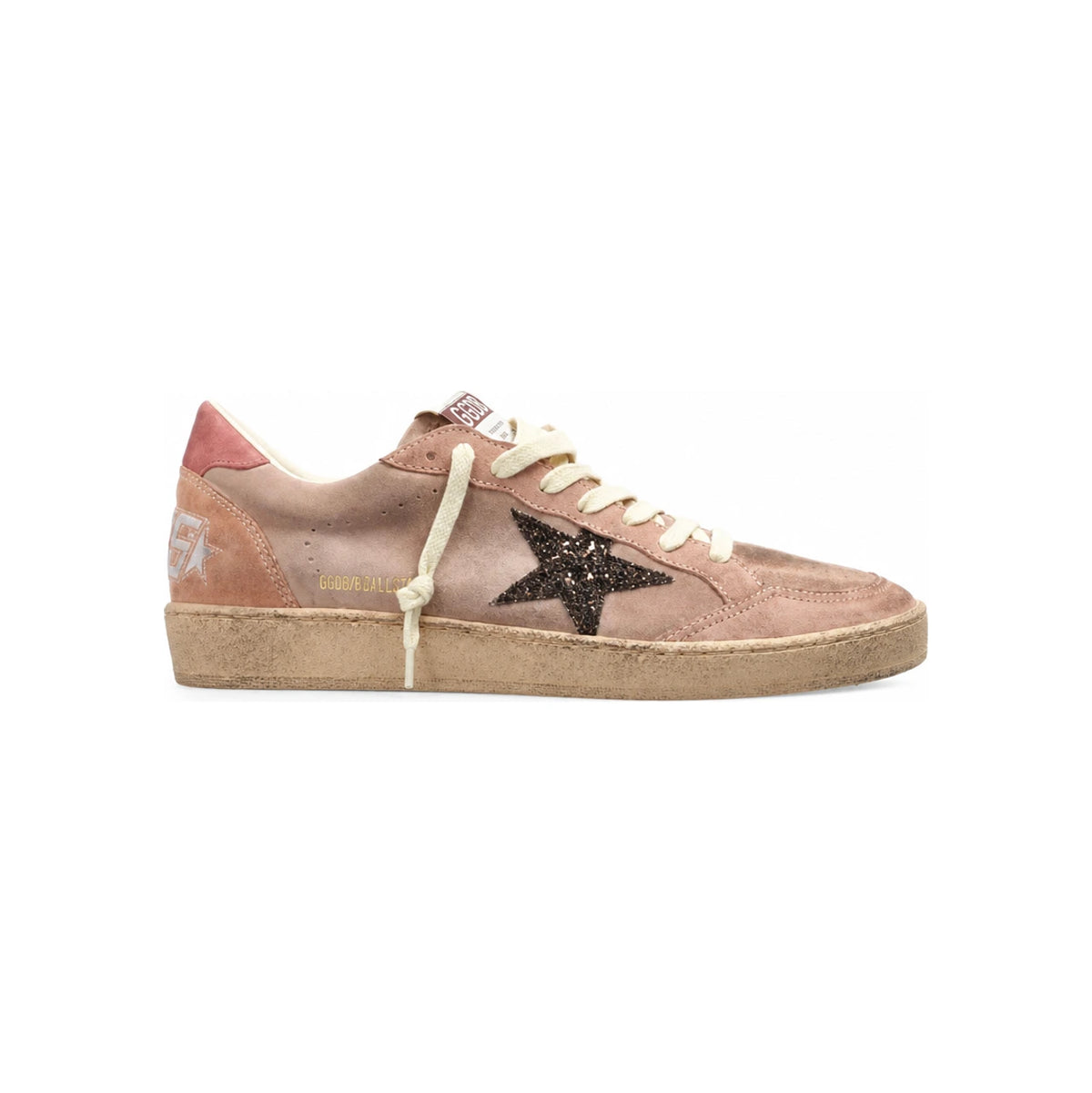 GOLDEN GOOSE Glitter Star Ball Star Low-Top Sneakers White Beige