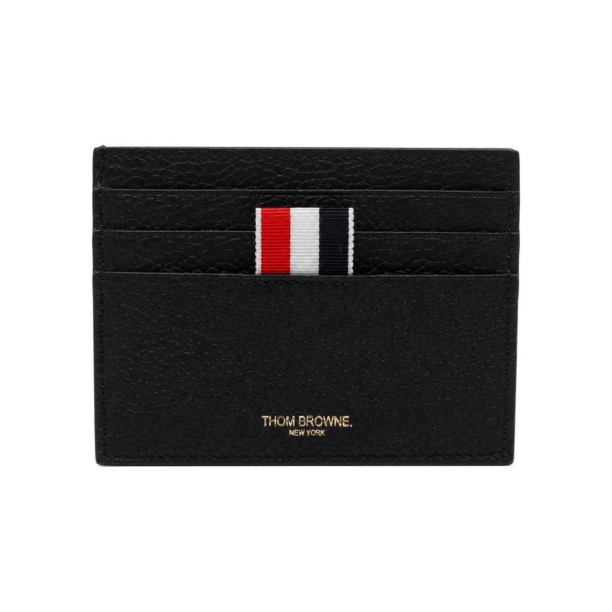 THOM BROWNE Black Leather Clutch Bag