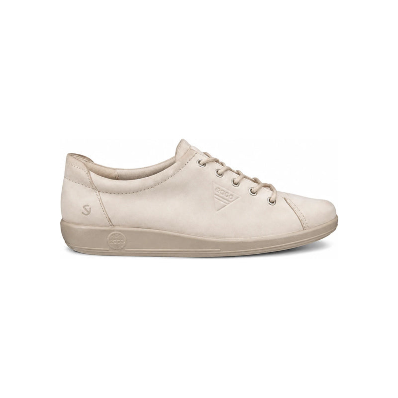 ecco Beige Leather Sneakers