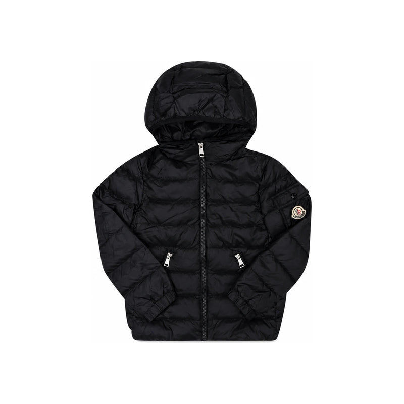 Moncler Black Down Puffer Jacket Kids