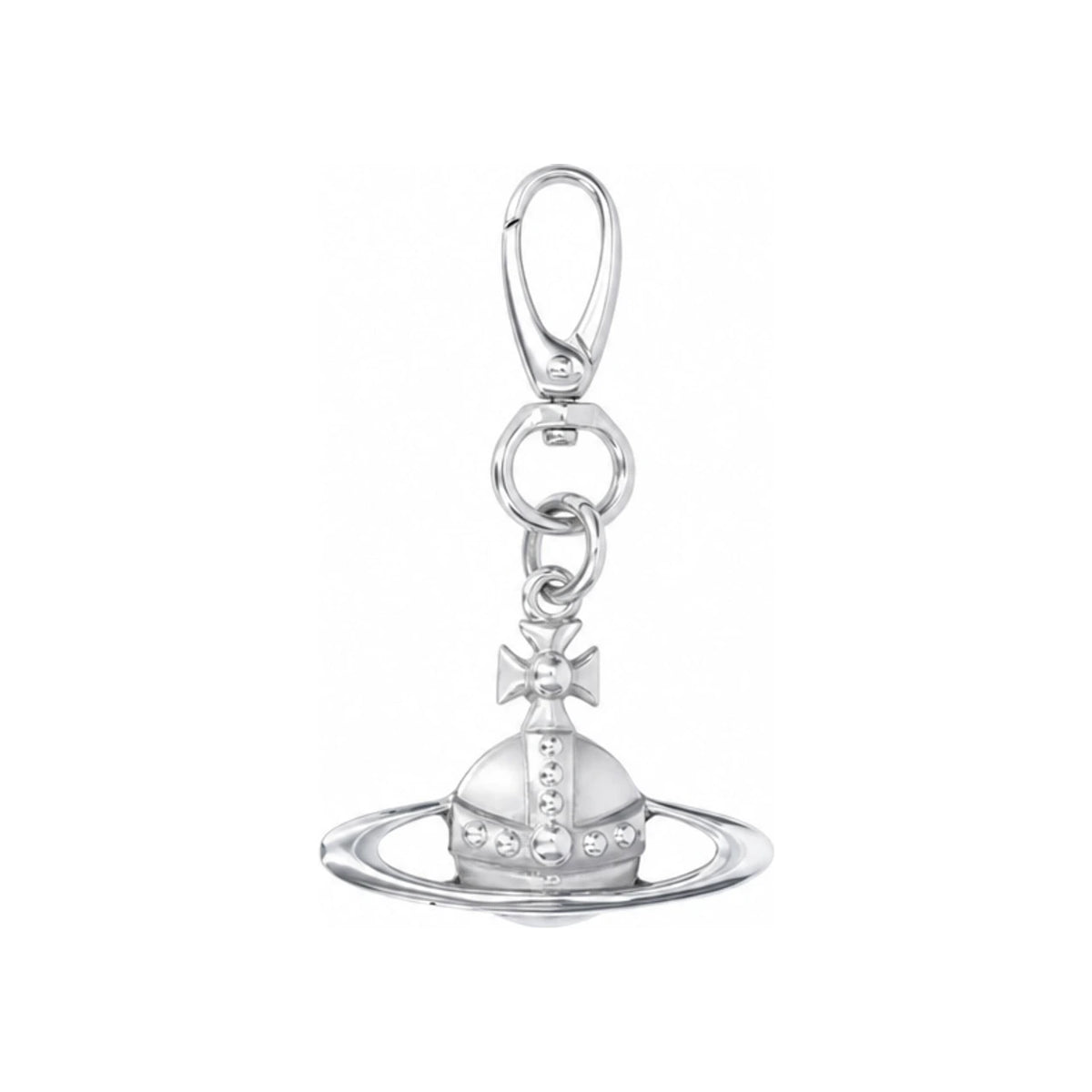 Vivienne Westwood ORB Keyring Silver-Tone Metal Keychain