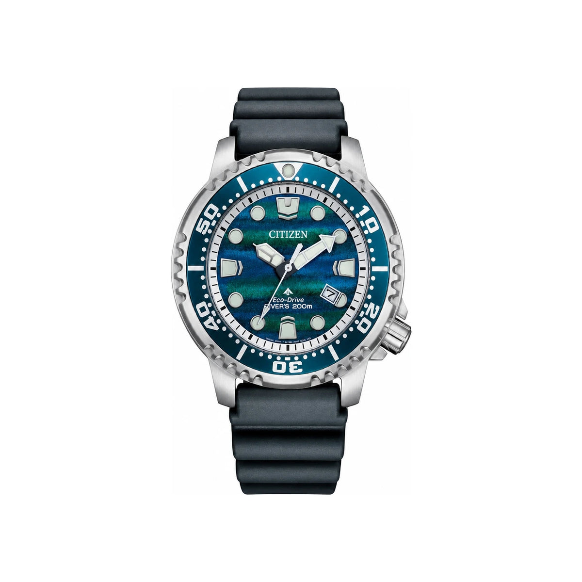 CITIZEN Promaster Diver Marine Series Men's Metal Watch Black Dial BN0167 09W