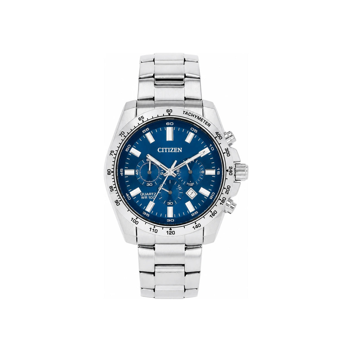 CITIZEN Chronograph Blue Dial Stainless Steel Men’s Watch AN8230 59M