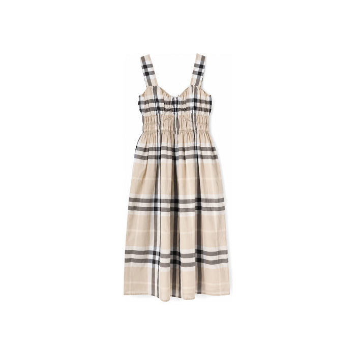 BURBERRY Delilah Check Sleeveless Midi Dress 80994111