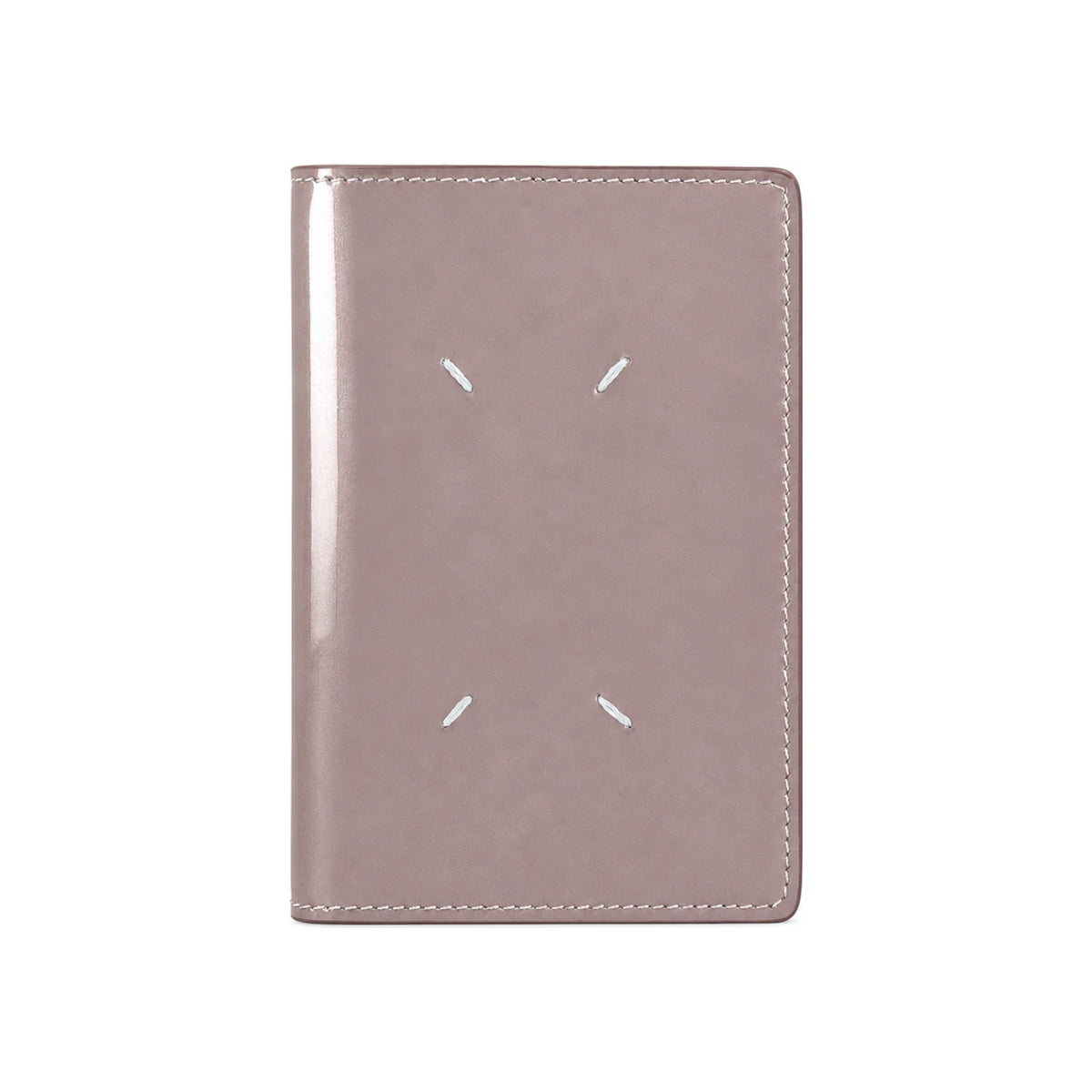 Maison Margiela Glossy Patent Stitch Passport Wallet Card Holder