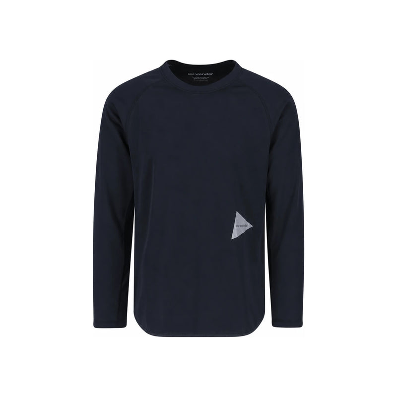 and wander Black Long-Sleeve Sweatshirt