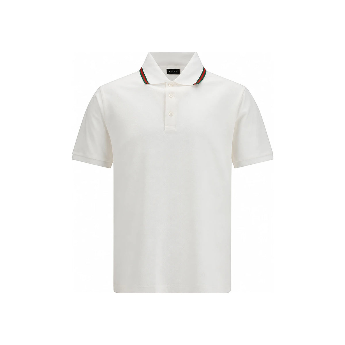 GUCCI Black Cotton Short Sleeve Polo Shirt